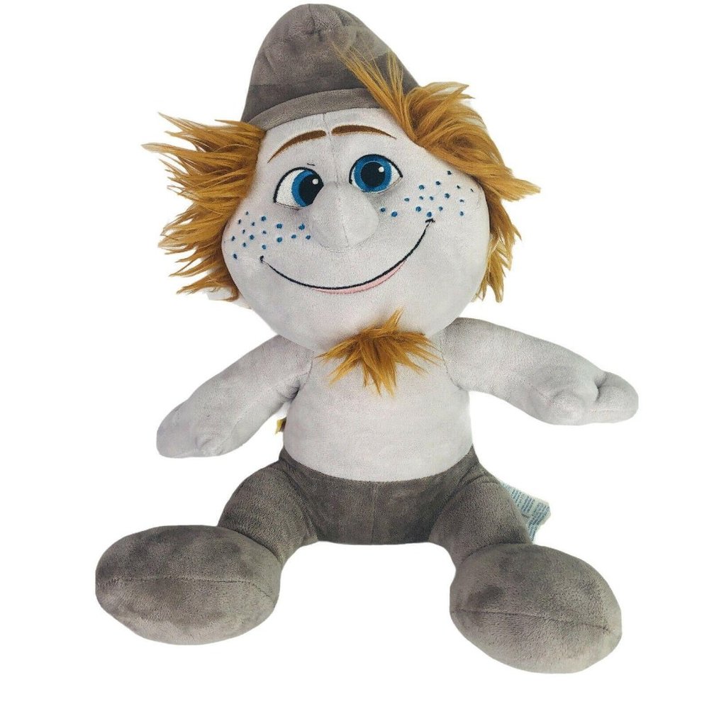 Build A Bear Naughty Boy Hackus Smurf Plush BABW Stuffed Toy Doll Gray 13” Movie